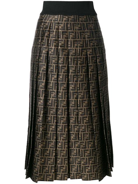 fendi skirt sale|fendi pleated skirt.